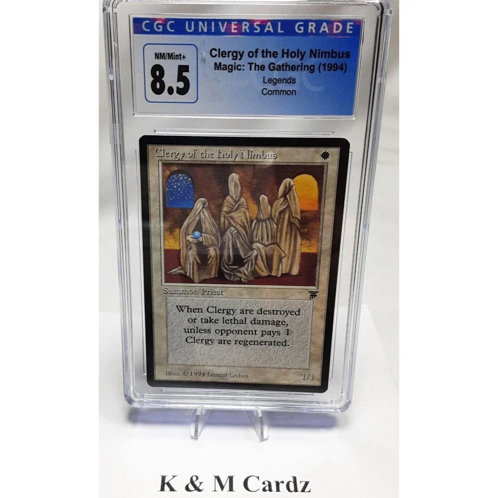 MTG - Legends - Clergy of the Holy Nimbus - Graded - CGC 8.5 - Vintage